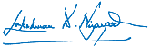 L D Niyangoda Signature